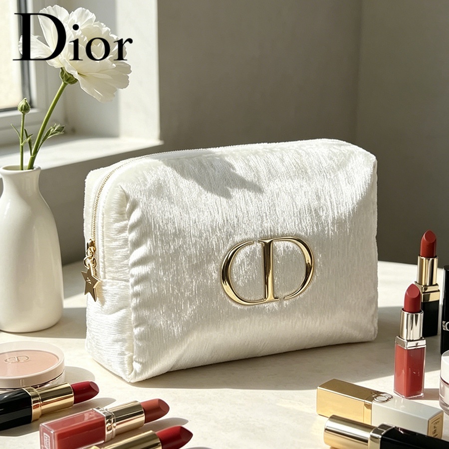 Women'S Fashion Essentials - Dior's Bag White Velvet Reistasje voor
