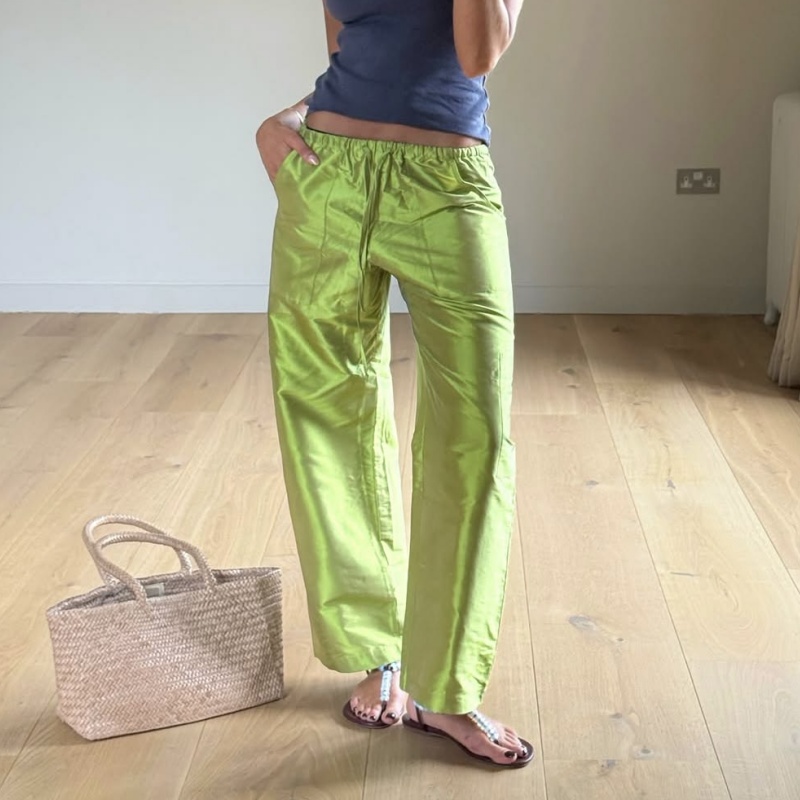 Women'S Fashion Utility Pants - Dames Y2K Metallic Glanzende Cargo Broek