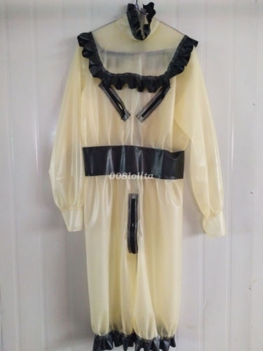 Xxl Women Fashion - Latex Damesmode Rok Lange Jurk Transparant