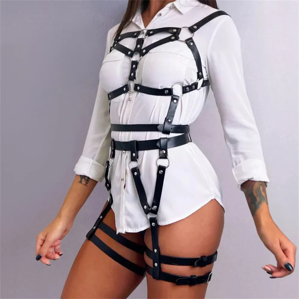 Women'S Fashion Harness - ﻿ Mode PU lederen harnasriem voor
