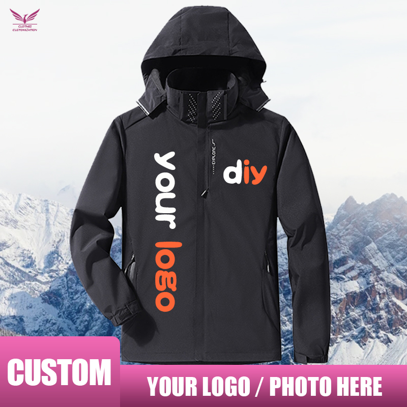 Women Fashion Logo - Outdoor mode waterdichte sportjas, persoonlijkheid aanpassing,