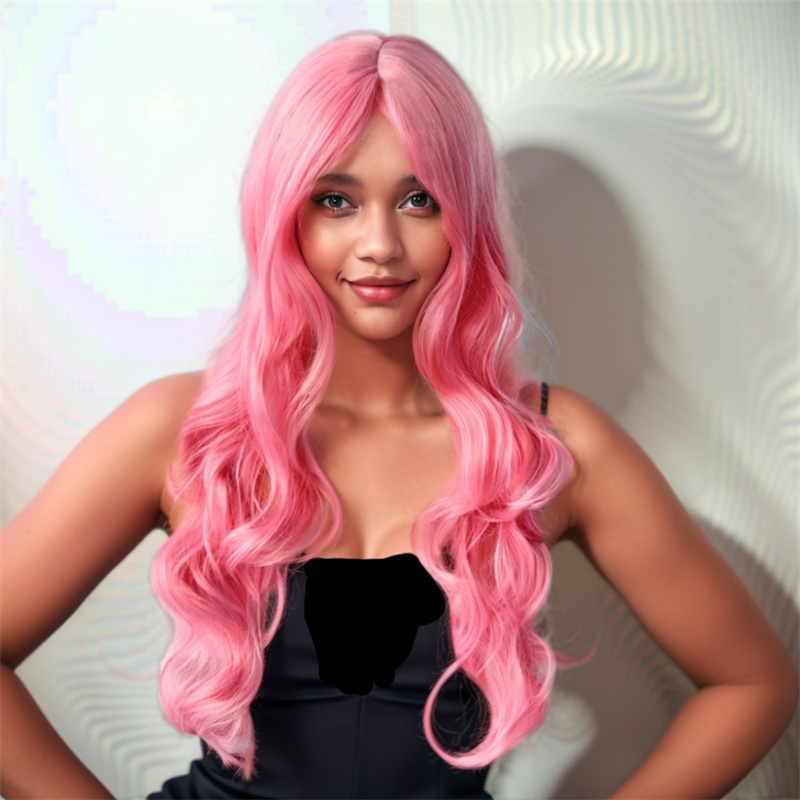 Xxl Women Fashion - Mode Hair Extensions Synthetische Roze Jonge
