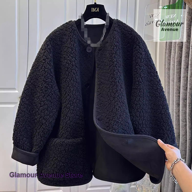 Sherpa Coat Women - Koreaanse stijl lamswollen jas dames herfst