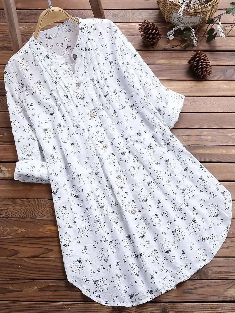 Women'S Fashion Essentials - Plus Size Damesoverhemden 2025, Nieuwe Witte