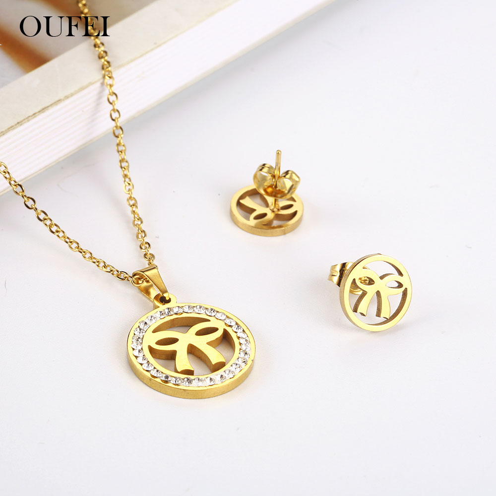 Women'S Fashion Vogue - Oufei Rvs Sieraden Vrouw Vogue 2019
