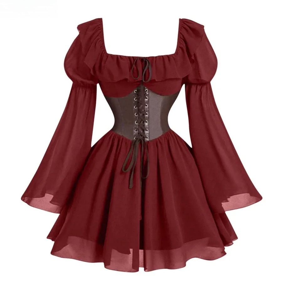 Women'S Fashion Renaissance Period - Middeleeuwse jurk uit de renaissanceperiode, middeleeuwse