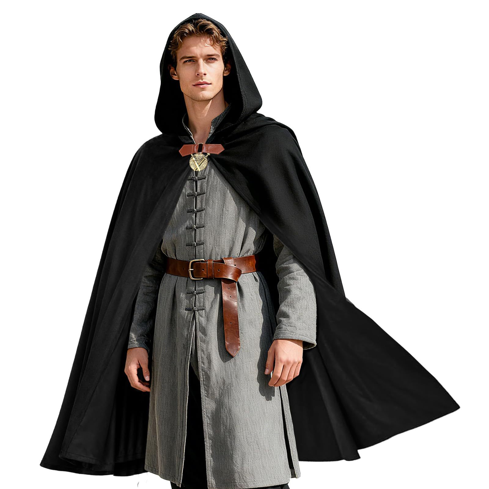Women'S Fashion Renaissance Period - Heren fluwelen capuchonmantel renaissance tijdperk Halloween