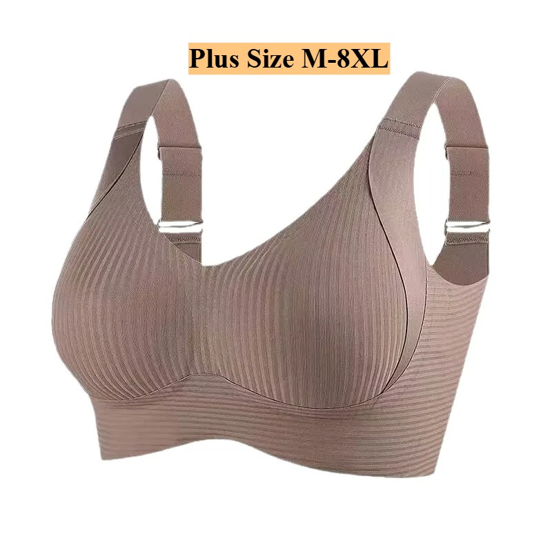 Bra Top Seamless - M-8XL PlusSize Dames Volledige dekking Minimizer