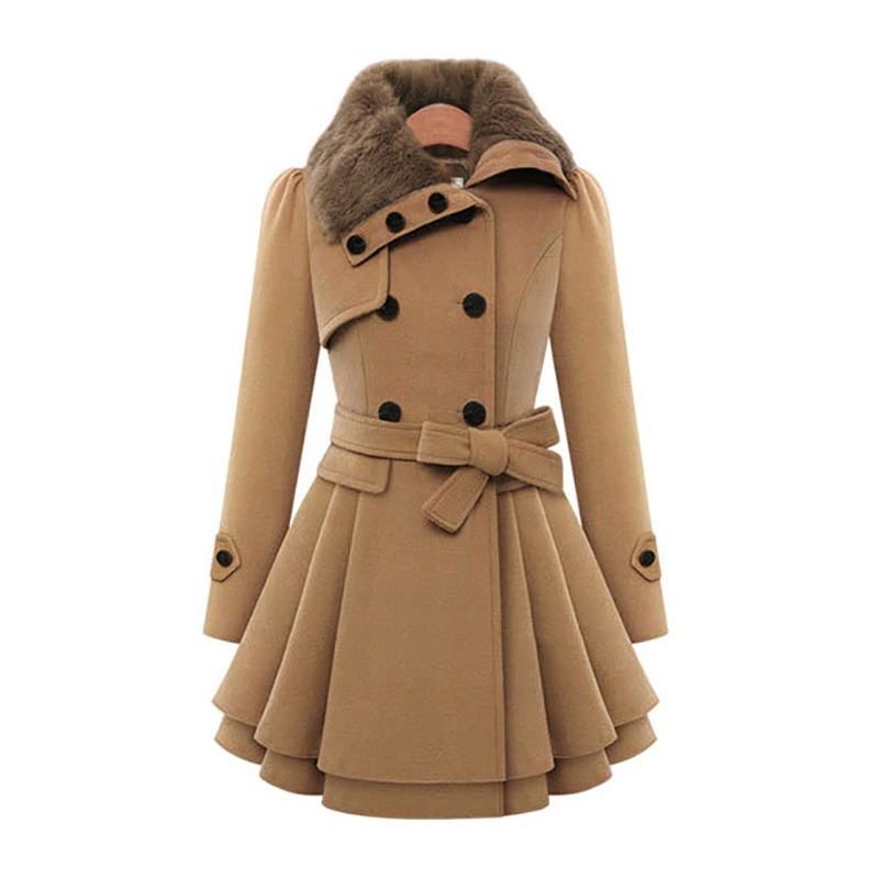 Sherpa Coat Women - Winter slanke lange wollen sherpa-jassen voor