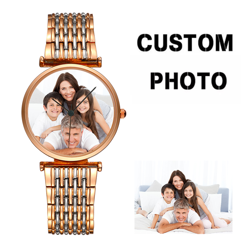 Women Fashion Logo - Dameshorloge met aangepaste wijzerplaat, fotobeeld, legering,