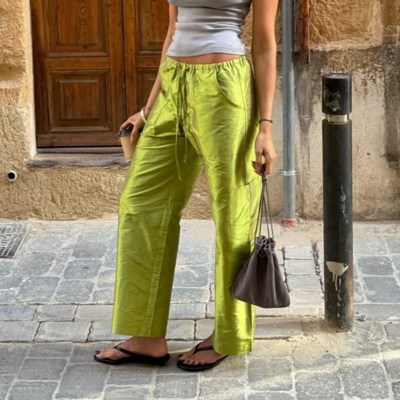 Dames Y2K Metallic Glanzende C - Women'S Fashion Utility Pants recensie en prijs