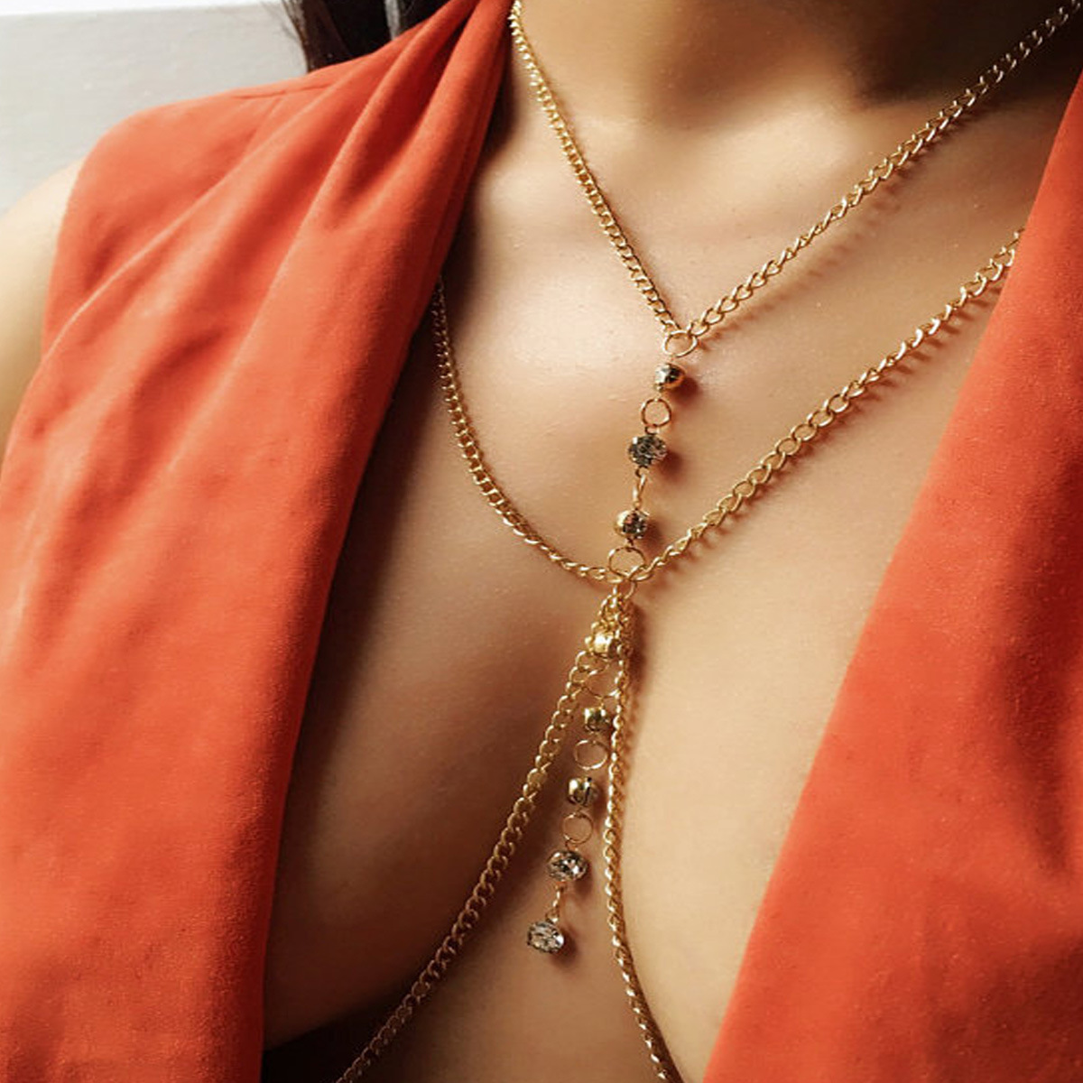 Ronde Kristallen Borstketting  - Women'S Fashion Harness recensie en prijs