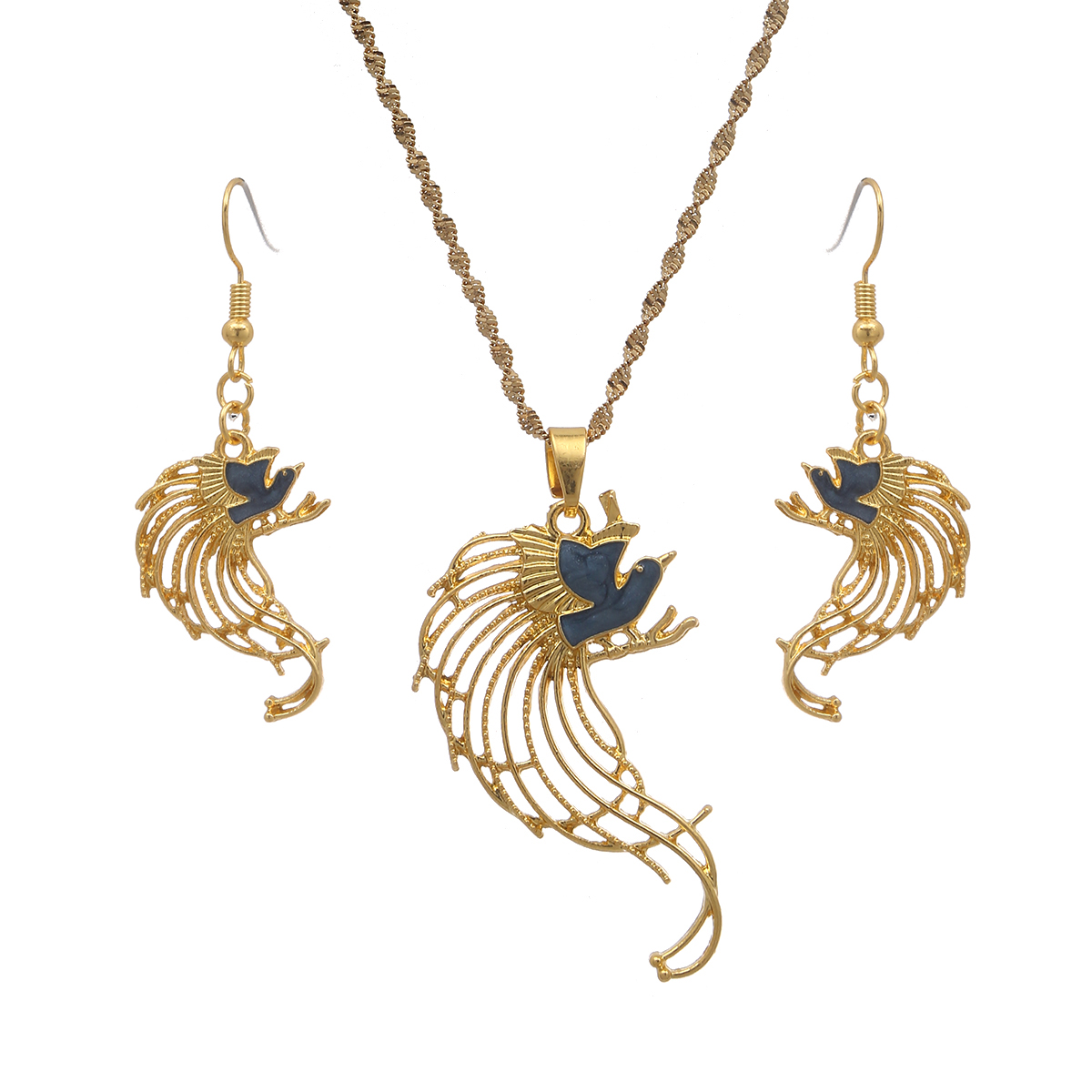 Vogel Ketting Oorbellen Set Vo - Women Fashion Png recensie en prijs