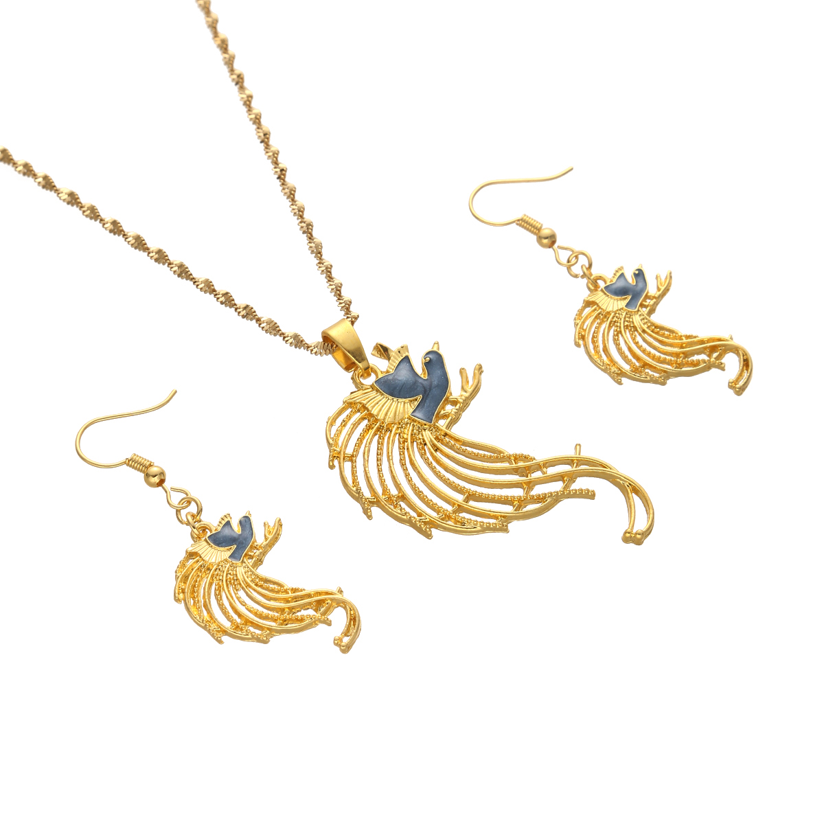 Vogel Ketting Oorbellen Set Vo - Women Fashion Png recensie en prijs