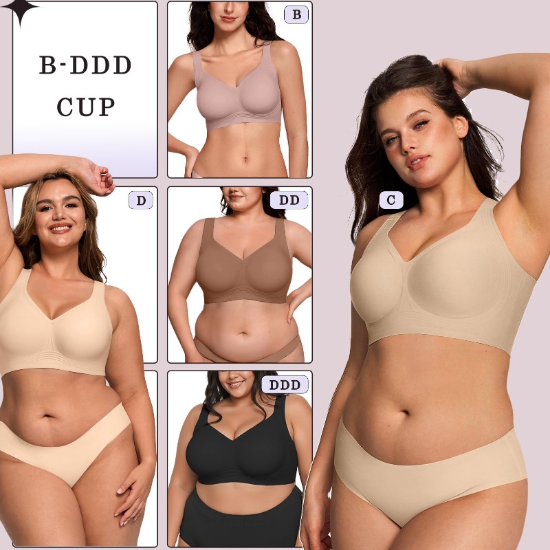 Plus Size Wireless Jelly BH Da - Bra Top Seamless recensie en prijs