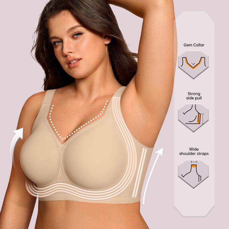 Plus Size Wireless Jelly BH Da - Bra Top Seamless recensie en prijs
