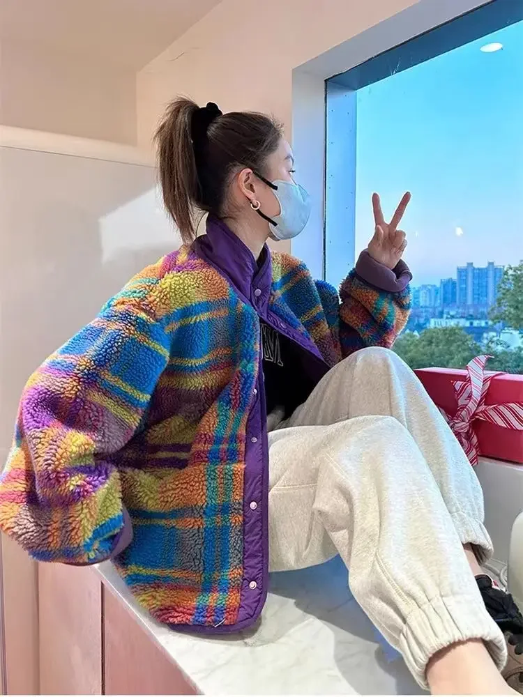 Damesjas Polar Fleece Plaid He - Sherpa Coat Women recensie en prijs