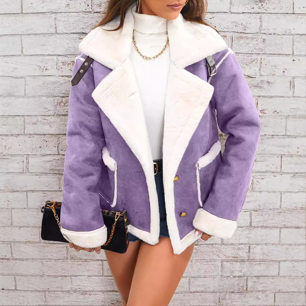 Vrouwen Shearling Jas Casual K - Sherpa Coat Women recensie en prijs