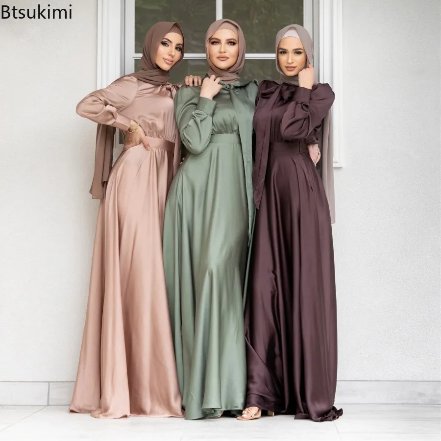 Elegante satijnen jurk voor vr - Turkey Women Fashion recensie en prijs